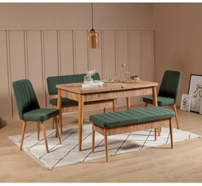 Steppelt pad VINA 85x110 cm zöld/fenyő atlantic