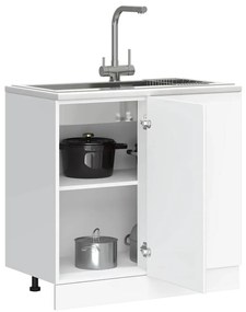 “Lyon” mosdó alapszekrény fehér színű fából készült szekrény