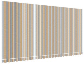 Többszínű csíkos pótszövet napellenzőhöz 6 x 3 m