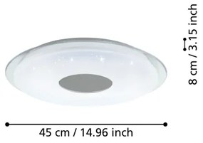 Eglo 900083 - LED Dimmelhető mennyezeti lámpa LANCIANO-Z LED/19,2W/230V