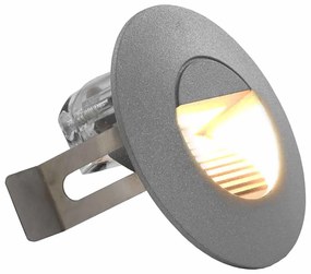 6 darab kör alakú ezüst kültéri LED falilámpa 5 W