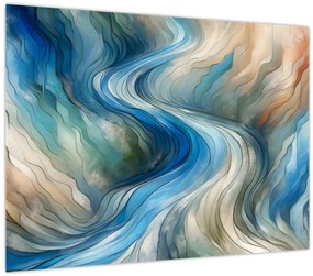 Kép - Absztrakt áramlat (70x50 cm)