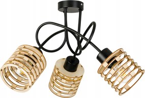 Mennyezeti Lámpa Függő CSillár Loft fa E27