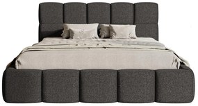 Franciaágy 180 cm Cirsten 180B (ágyráccsal) (grafit). 1099491