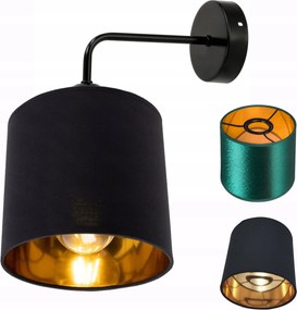 Fali lámpa fix egyenes Loft lámpabúra 1x E27