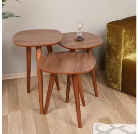 Asir SZETT 3x TYN barna dohányzóasztal 572KTE1128