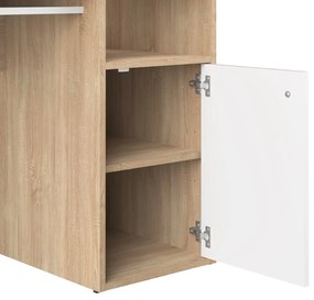 Íróasztal tölgyfa dekoros asztallappal 50x115 cm Oxford – TemaHome