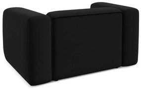 Fekete bársony fotel Ekahi – Makamii