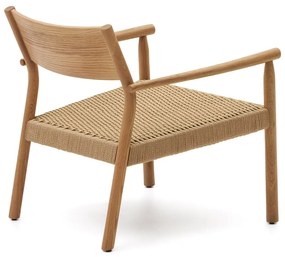 Világos natúr színű szőtt fotel Yalia – Kave Home