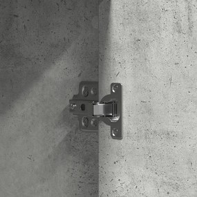 LED világítással ellátott sminktükör Beton Szürke 102x33x135 cm