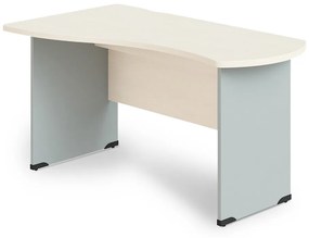 Manager ergonomikus asztal, bal 160 x 100 cm, világos akác