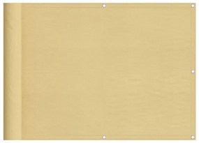 homokszínű 100% oxford poliészter erkélyparaván 75 x 300 cm