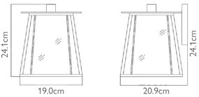 Elstead HK-WALKER2-S - Kültéri fali lámpa WALKER 1xE27/100W/230V IP44