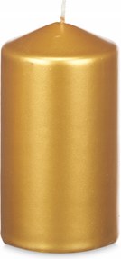 Gyertya Klasszikus Arany Henger 13 cm Ø 7 cm Dekorációs Díszgyertya