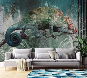 Gario Fotótapéta Kaméleon egy trópusi erdőben Anyag: Vlies, Méret: 150 x 105 cm