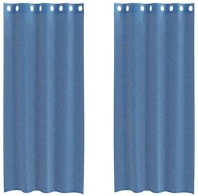 2 db királykék voile függönyök grommets