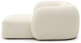 Krémszínű zsenília sarokkanapé (jobb oldali-heverő résszel) Martina – Kave Home