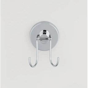 WENKO 20877100 - VACUUM-LOC kerek vízlehúzó, rozsdamentes acél/fényes króm/ezüst, 24,5x25 cm