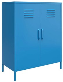 Cache kék fém szekrény, 80 x 102 cm - Novogratz