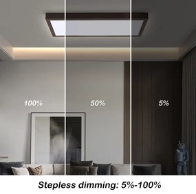 Brilagi - LED Dimmelhető lámpatest FRAME SMART LED/30W/230V fekete IP44 + távirányító