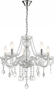 Állítható magasságú mennyezeti lámpa Cristallo hálószobába