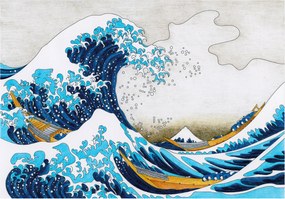 Fotótapéta Nagy Hullám Kanagawa Hokusai japán stílus 250x175 +ragasztó
