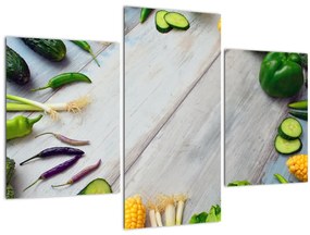 Zöldség képe (90x60 cm)