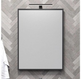 BATH DELUXE BATH DELUXE 01-060-05-02-00 - Fürdőszoba tükör BORGSTED 60x80 cm fekete BT0003