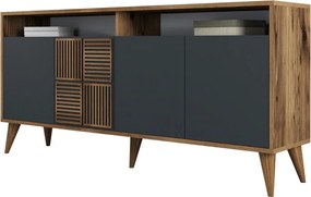 Milan 160 - Walnut, Anthracite