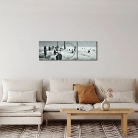 Kép - Felhőkarcolók Dubaiban (órával) (90x30 cm)