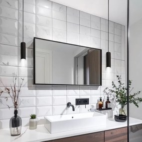 Brilagi - Fürdőszobai csillár zsinóron SELE AQUA 1xGU10/30W/230V IP44 fekete