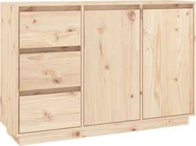 vidaXL tömör fenyőfa tálalószekrény 111 x 34 x 75 cm
