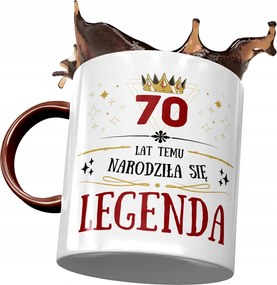 Bordó Bögre Születésnapra 70 70-es 70-es Ajándék Nyomtatott Fotóval