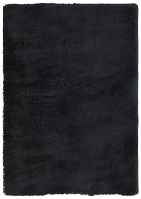 fekete hosszú szálú NAVARRA bozontos szőnyeg 240x340 cm