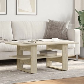 Sonoma tölgy színű szerelt fa dohányzóasztal 102 x 55 x 42 cm