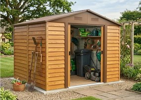 fém kerti ház LANITPLAST MAXTORE WOOD 1112 LG2303