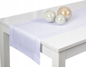 Panama Lux asztali futó 40x160 cm, folttaszító, fehér ezüst csíkkal