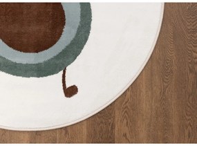 Mentazöld-elefántcsont színű gyerek szőnyeg ø120 cm Avocado Mint – FD