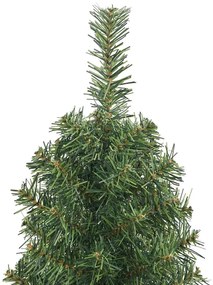 Mű karácsonyfa 150 LED-del Zöld 120 cm PVC, acél és műanyag