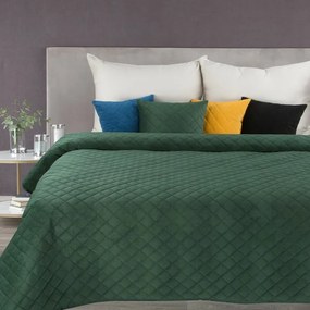 Milo bársony ágytakaró Sötétzöld 220x240 cm