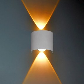 ITALUX OWL-6650-1-WH-3K ORTELO Modern Kültéri Fali Lámpa Fehér LED IP54