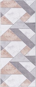 Futószőnyeg Vision háromszögek szürke-bézs 67x160cm