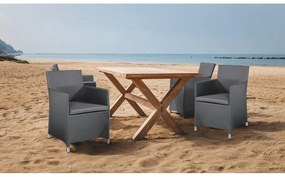 Szürke fém kerti szék Bali - Tomasucci