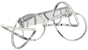 ABRO dimmelhető LED mennyezeti lámpa, 49W/230V, fényes króm