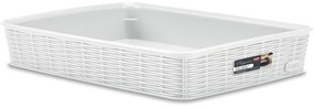 STEFANPLAST Tárolókosár Elegance L, fehér
