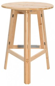 összecsukható fenyőfa bárasztal 78 cm