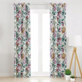 Függöny Átvezetőkkel -színes Dzsungel 145x200