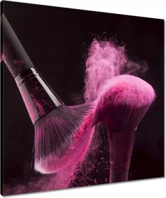 Vászonkép 60x60 Ecsetek rózsaszín púderrel