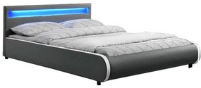 Franciaágy 160 cm Krunt (ágyráccsal és világítással). 808740