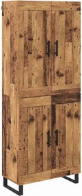 vidaXL Magasfiú Öreg fa 69,5 x 34 x 180 cm Faanyag